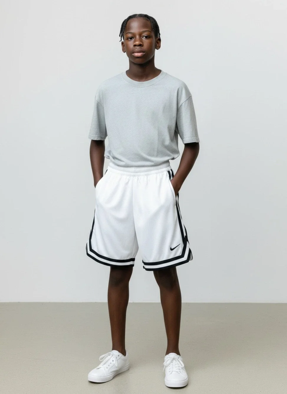 Nike Dri-FIT DNA Boys' Basketball Shorts White/Black
